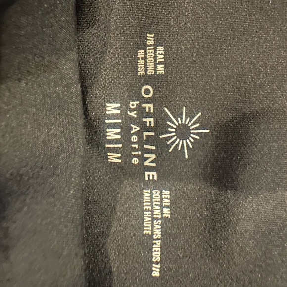 Aerie Black M Leggings and L hoodie top. Sold as set. - Picture 2 of 7